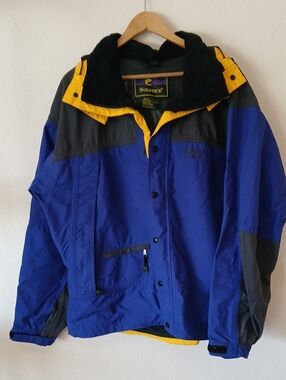 Solstice Microshed Technical Ski Jacket Blue Yellow